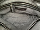 Pewter Metallic bag interior with 'ARAYLA' brand label, zip pocket and two slip mobile pockets.
