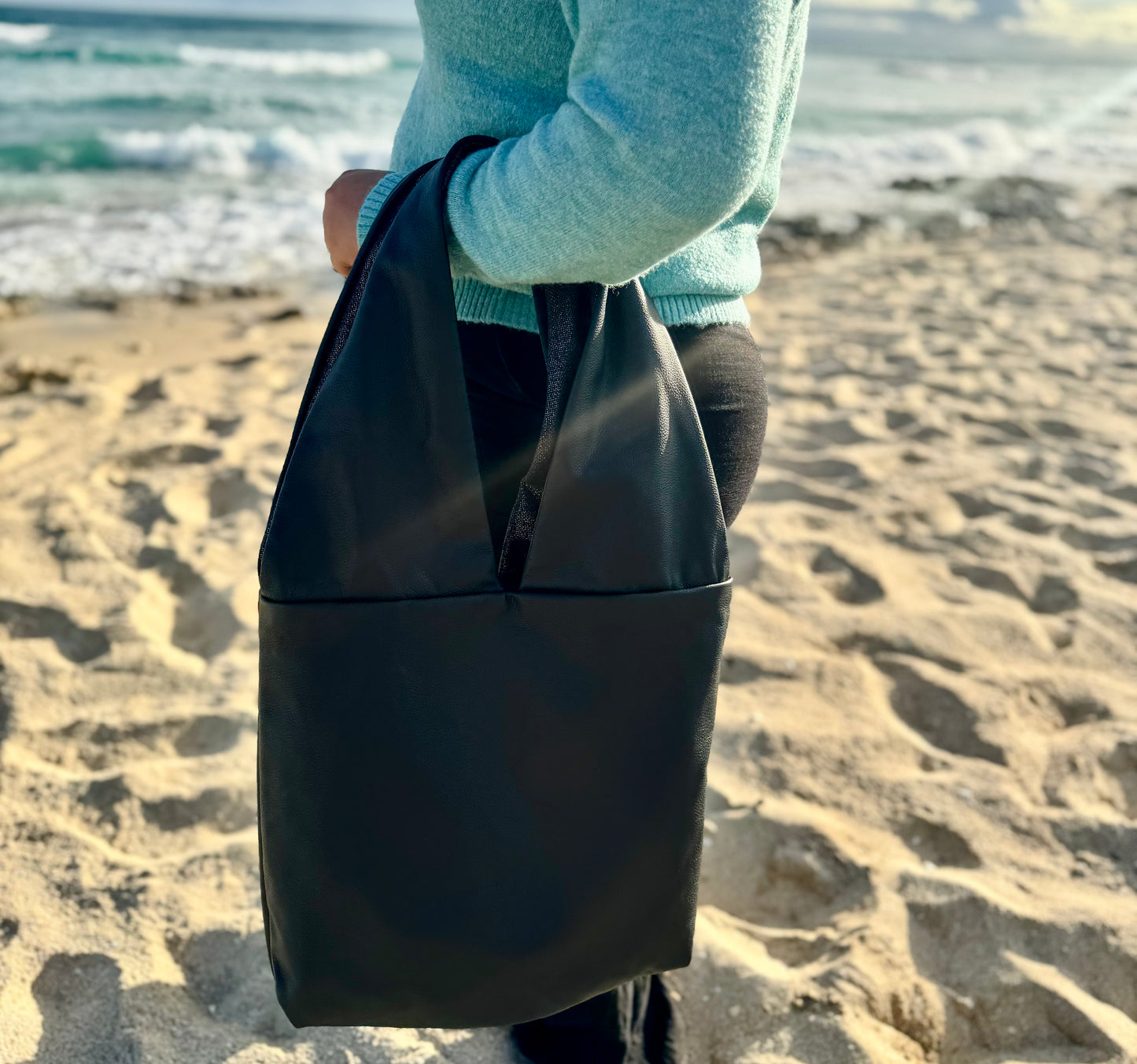 Lulu Leather Bag in Black — Made in Hawai‘i | Small-Batch Everyday Leather Bag