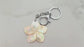 Mother of Pearl Plumeria Bag Charm - Island-Inspired Accessory
